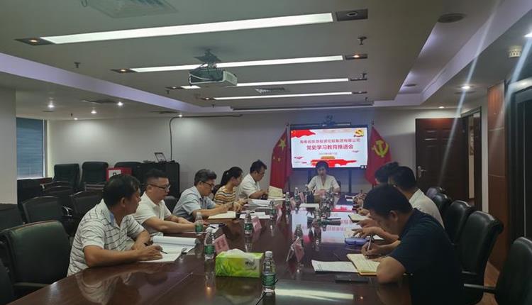 海南省旅控召開黨史學習教育推進會