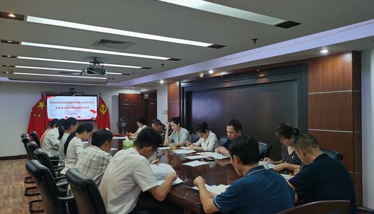 海南省旅控機關黨支部召開黨史學習教育專題組織生活會